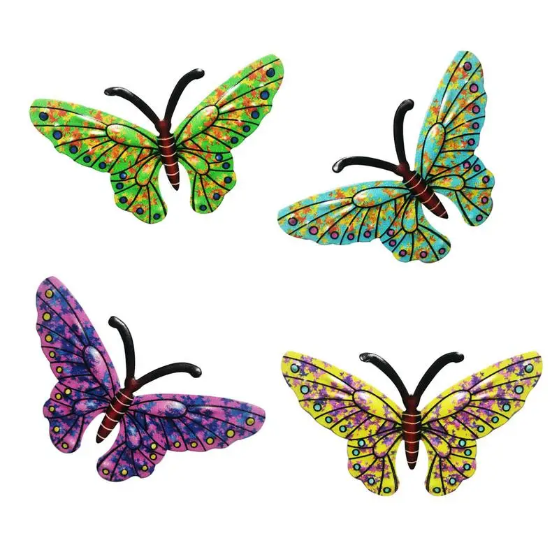 

Металлическая скульптура в виде железной бабочки, настенные украшения для ресторана, входа, гостиной, Настенный декор