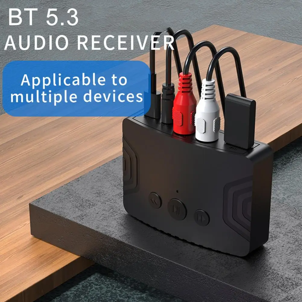 

Bluetooth 5.3 Receiver Transmitter BT5.3 U Disk RCA 3.5mm AUX Jack Stereo Music Wireless Audio Adapter For Car Kit Speaker TV
