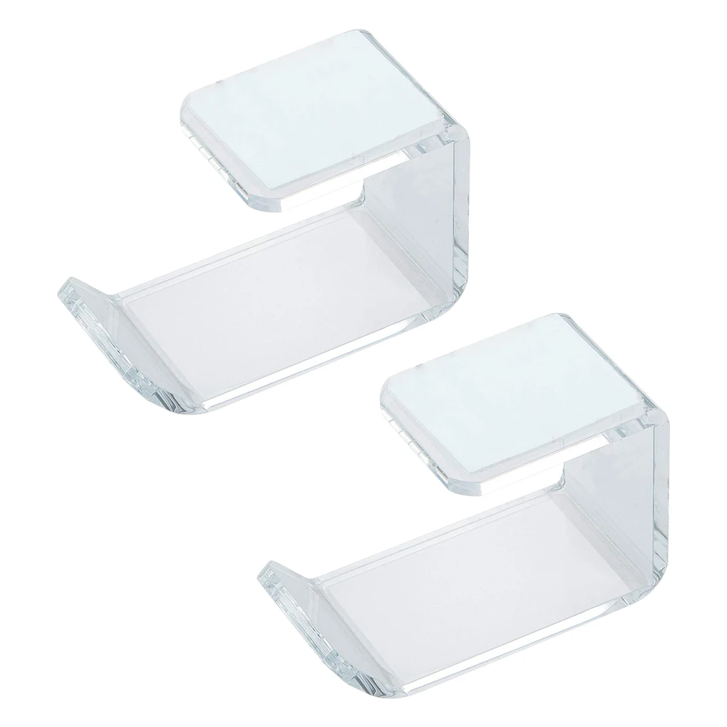 

1 Set Headset Hanger Great Material Smooth Acrylic Portable Pragmatic Headphone Holder Cable Clips Headsets Stand