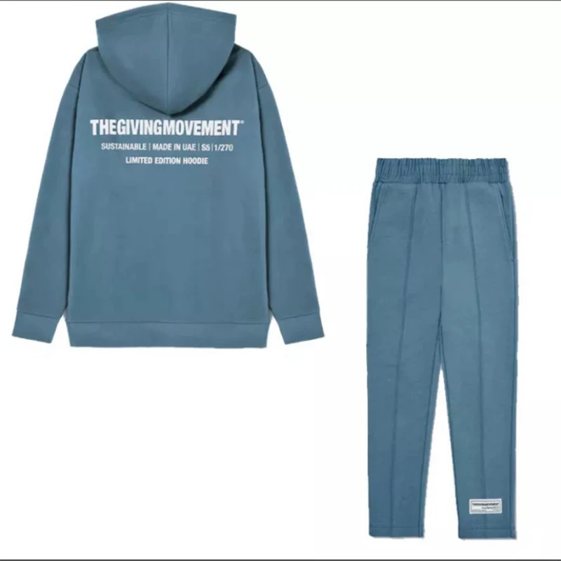 

TGM Casual Hoodie+Crotch pants Men's and Women's Leisure Two-piece Sets tgm
