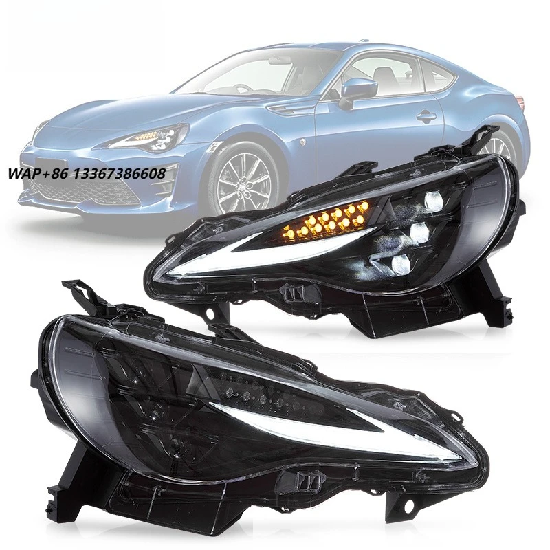 Фото Фары VLAND Full LED для Scion FR-S 2012 года и новее, с последовательным включением, для FT86 GT86 BRZ, передние фары от производителя №1
