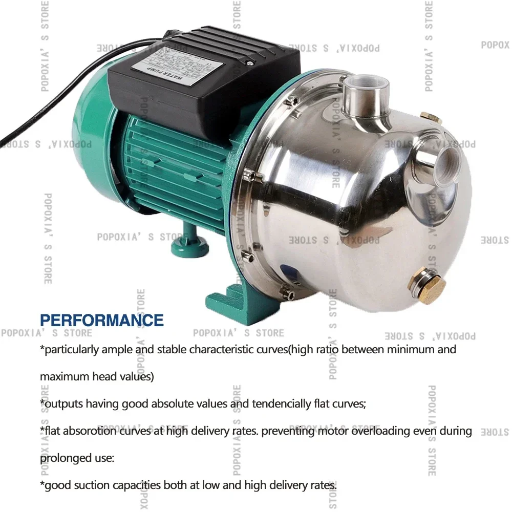 Водоструйный насос высокого давления из нержавеющей стали 0 5 л.с./0 75 л.с./1 л.с. 1