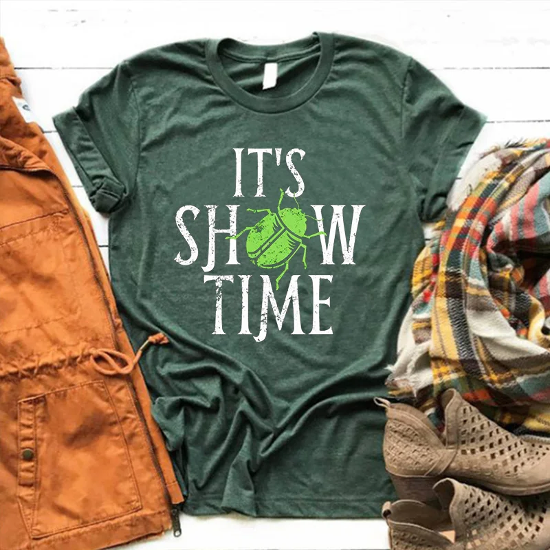 

It’s Showtime Shirt Vintage Women Clothing Beetlejuice Shirt Beetlejuice Graphic T Shirts Korean Shirt Women Aesthetic Clothes