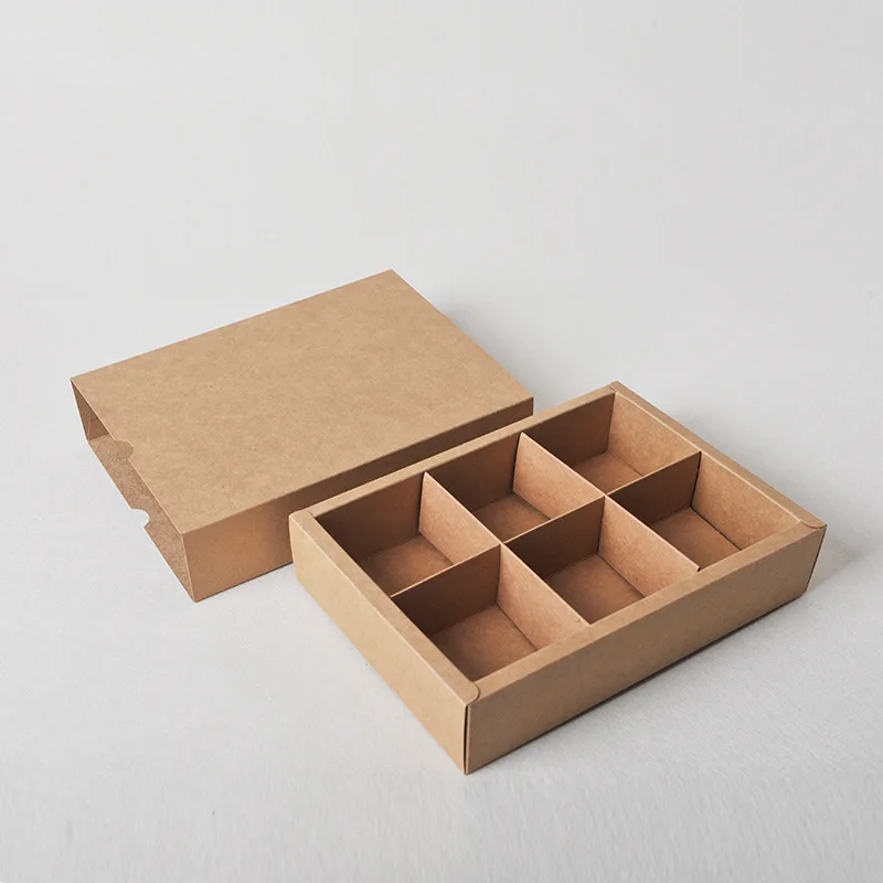 

2/5/10PCS Cardboard Kraft Paper Gift Box Drawer Pull-Out Small Box Jewelry Box Pineapple Cake Chocolate Candy Biscuit Packaging