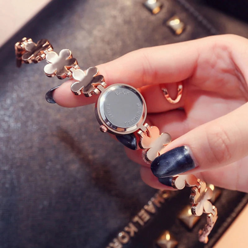 Модные женские наручные часы с цветком маргариткой для студентов кварцевые