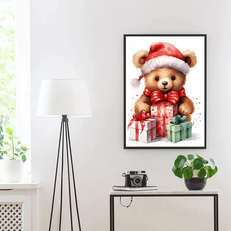 Снежинки милые плюшевые животные белый медведь Пингвин рождественские