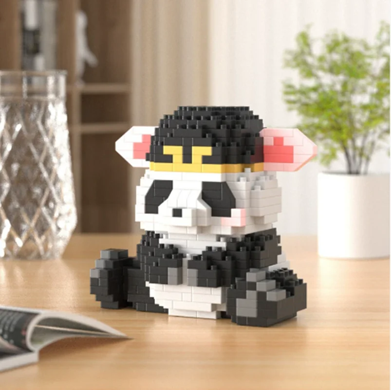 Фото Новинка, совместимая с LEGO Panda Flower, милая орхидея, супер милая мультяшная кукла-головоломка, сборка, строительные блоки, игрушка, детский подарок №4