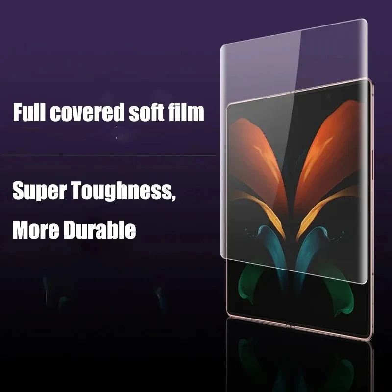 Фото Алмазная Гидрогелевая пленка из ТПУ для Samsung Galaxy Z Fold 6 5 4 3 2, защита от масляных пятен, защита экрана, передняя и задняя пленка P6, флип-чехол для 6 дюймов №5
