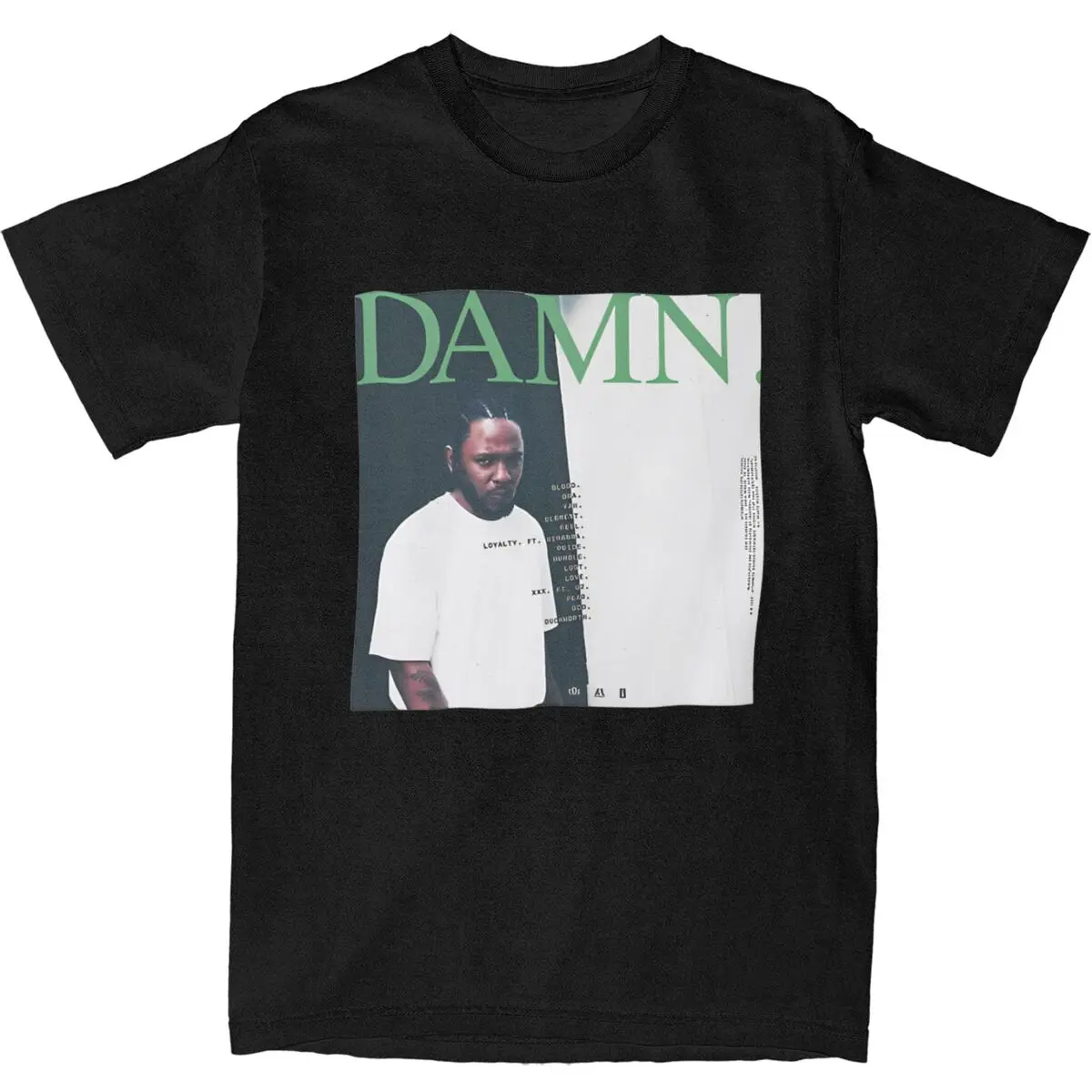 Футболка KENDRICK LAMAR летняя уличная одежда с логотипом черта футболки хлопковая