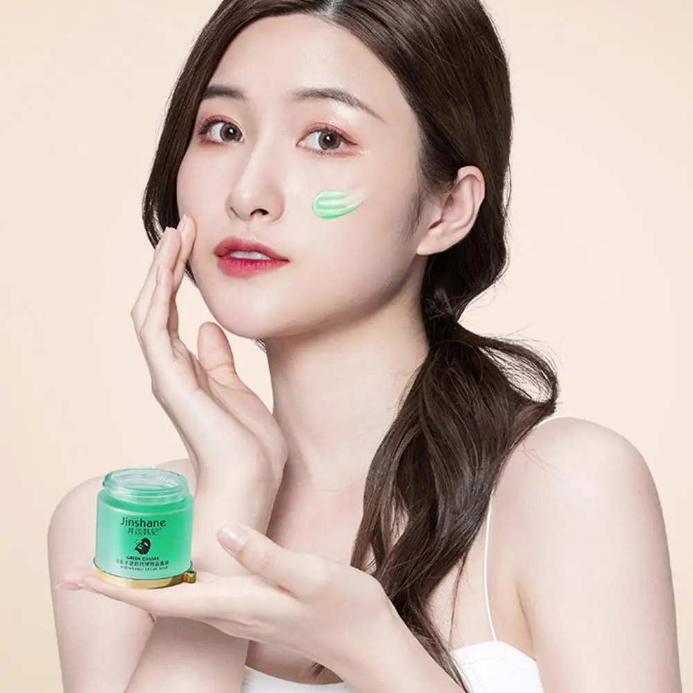 

Green Caviar Collagen Facial Mask Moisture Remove Wrinkles Mask Elasticity Oil Skin Facial Restoring Control G8R0