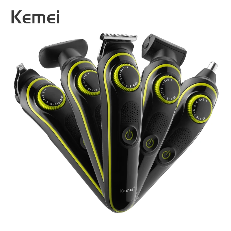 

Kemei 5in1 Professional Electric Hair Clipper 800mAh Battery USB Charging LCD Display Men's Specialized Hair Trimming Machine 51