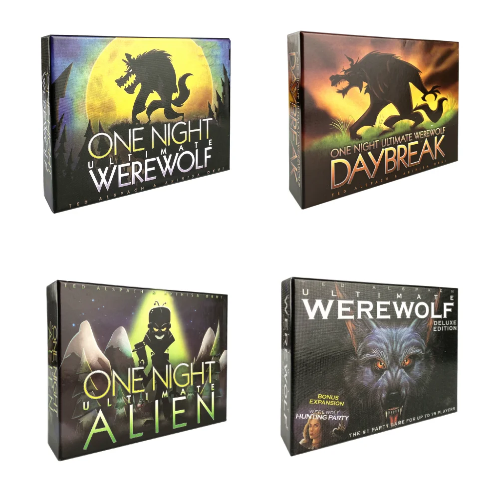 1Set New One Night Ultimate Werewolf Board Game Playing Cards Gifts Party  Toys Cards Used For Family Gatherings - AliExpress