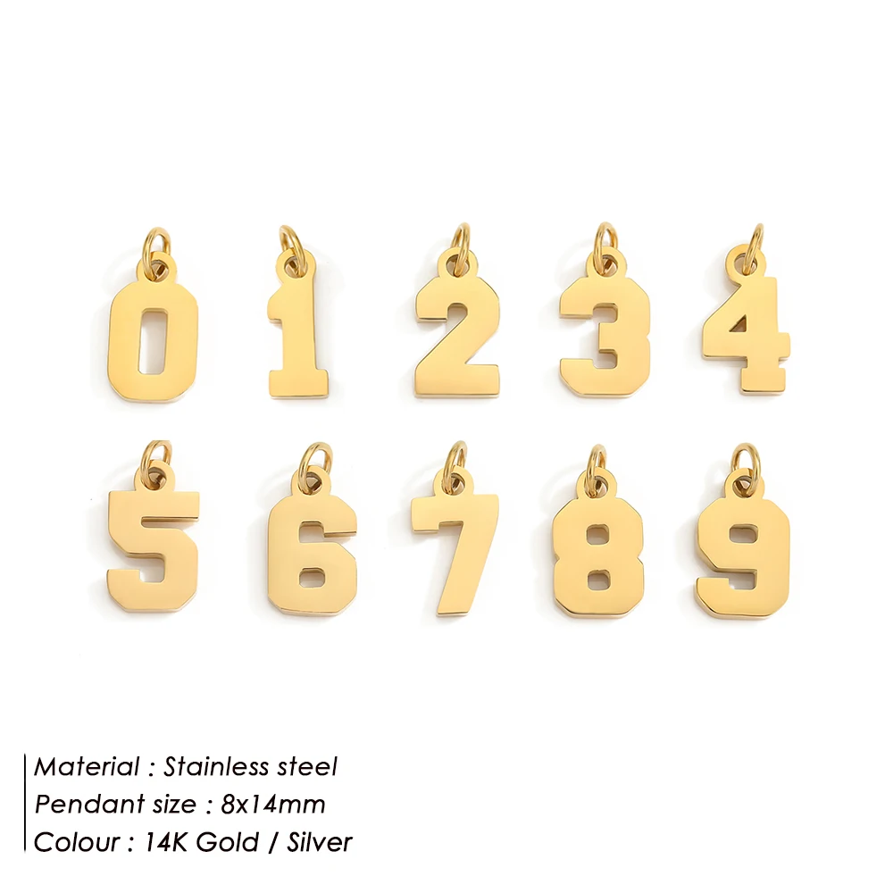 

Hailey 316L Stainless Digital accessories Pendant Necklace Cosplay Jewelry Gift for DIY Jewelry Making 1-12