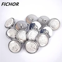 1020pcs 21 5mm silver retro buttons mushroom for shirt jacket coat sewing scrapbook accessories embellishments for clothing