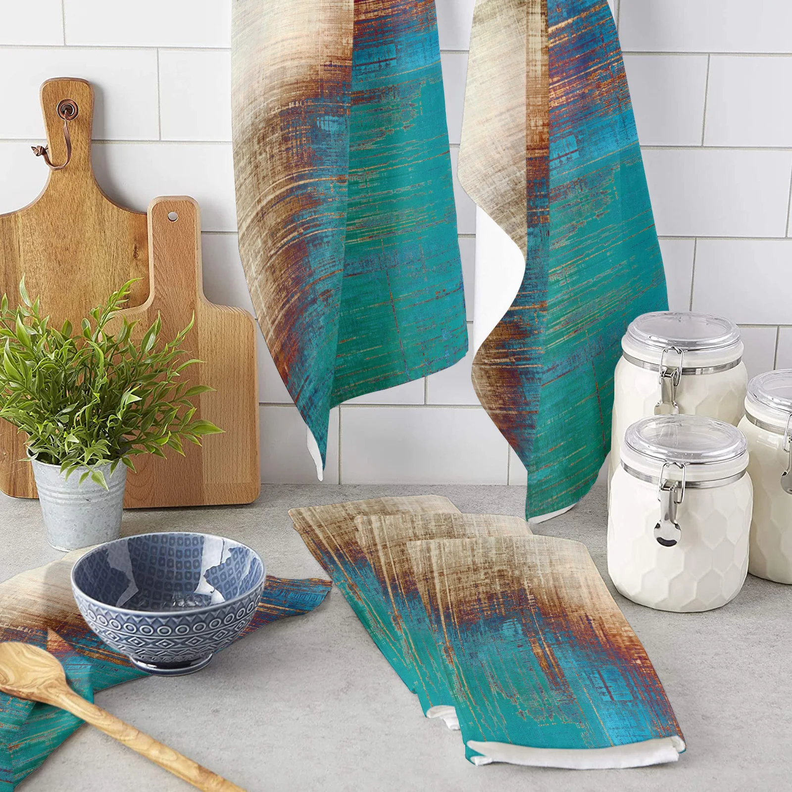 

Кухонное полотенце из микрофибры, в винтажном стиле