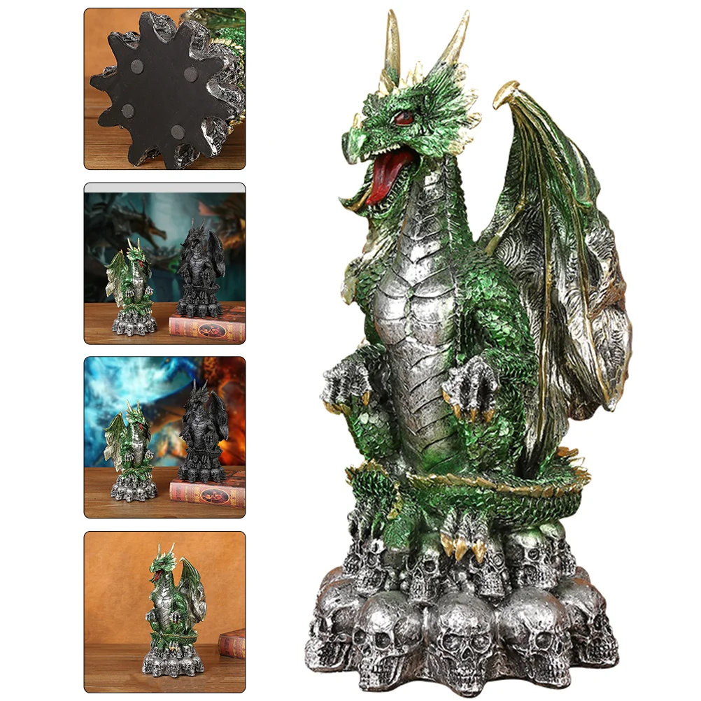 

Dragon Figurine Halloween Resin Statue Sculpture Desktop