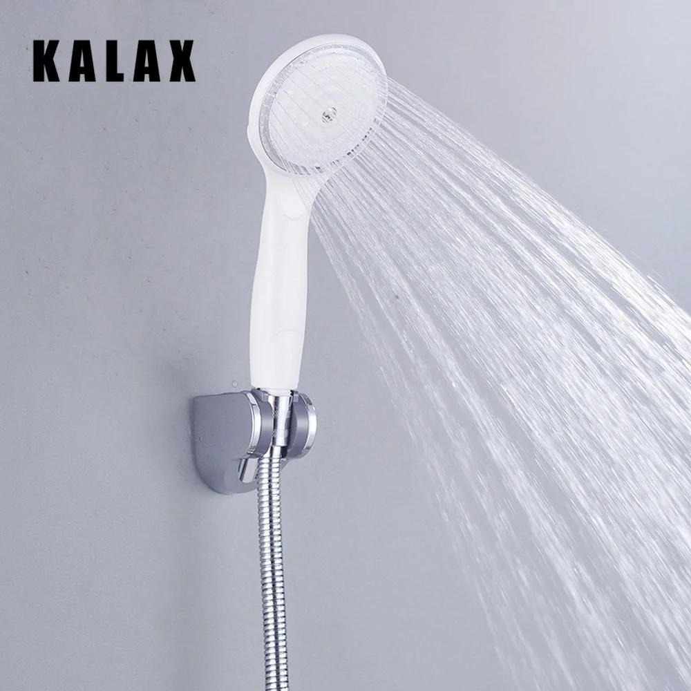 

Simple White Handheld Rain Shower Head Pressurized Water-saving Cold and Hot Water Water Sprayer Nozzle Bathroom Accessories