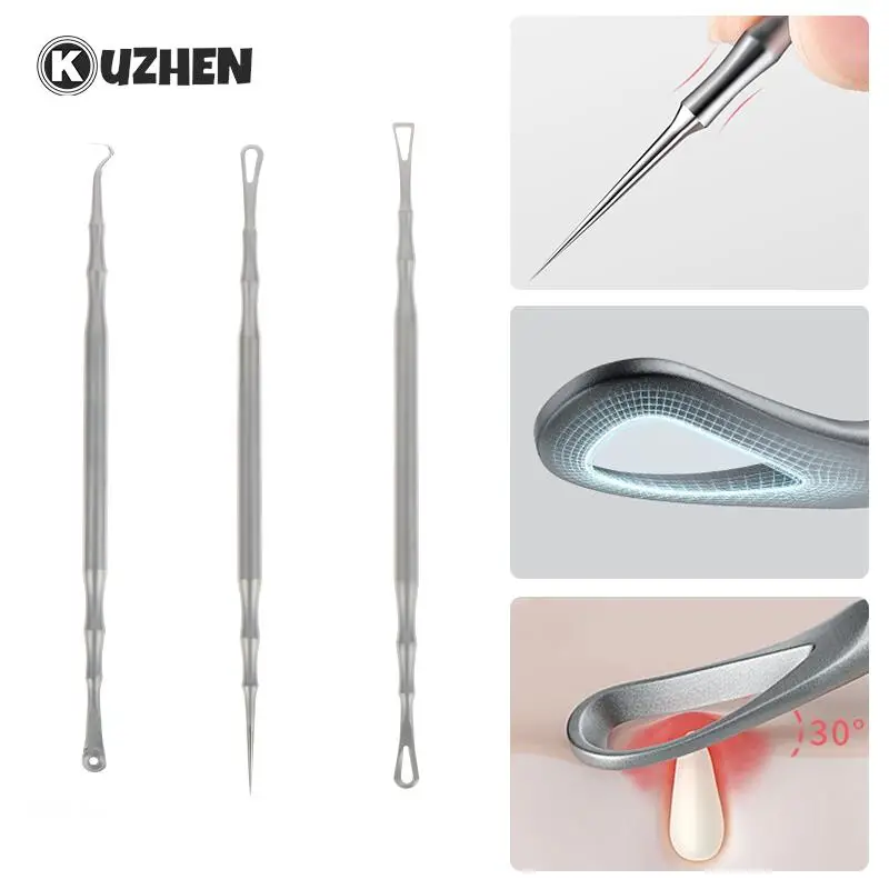 

Double Head Acne Needles Ultra-Fine Cell Pimples Blackhead Whitehead Clip Beauty Salon Acne Fat Particles Needle Skin Care Tool