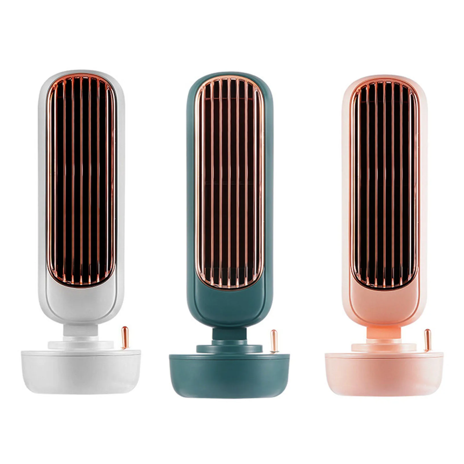 

Air Cooler Fan Multifunctional Desktop Portable Silent Air Conditioner Humidifier USB Leafless Cooling Fan Home Accessories Tool