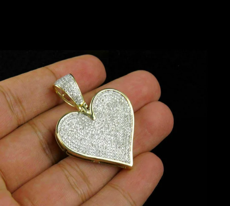 

ANGLANG Luxury Heart Pendant Necklace Bridal Wedding Shiny CZ Stone Romantic Gift Elegant Chain Necklace Jewelry for Women Gift