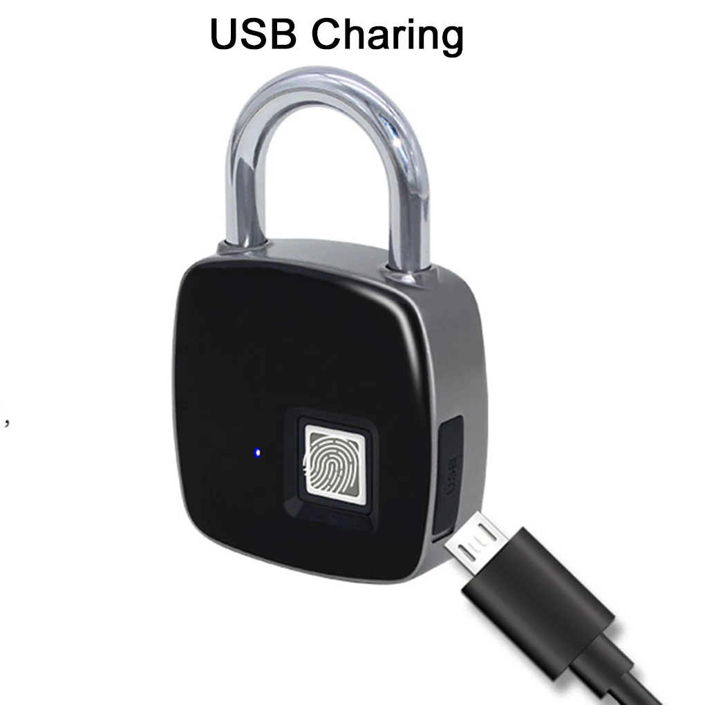 

Удаленный замок с приложением, Bluetooth, сканер отпечатков пальцев, быстрый доступ, портативный замок безопасности, Противоугонный замок