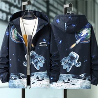 plus size 8xl 9xl 10xl spring autumn mens windbreakers casual hooded jacket new fashion printed coat male outerwear 150kg