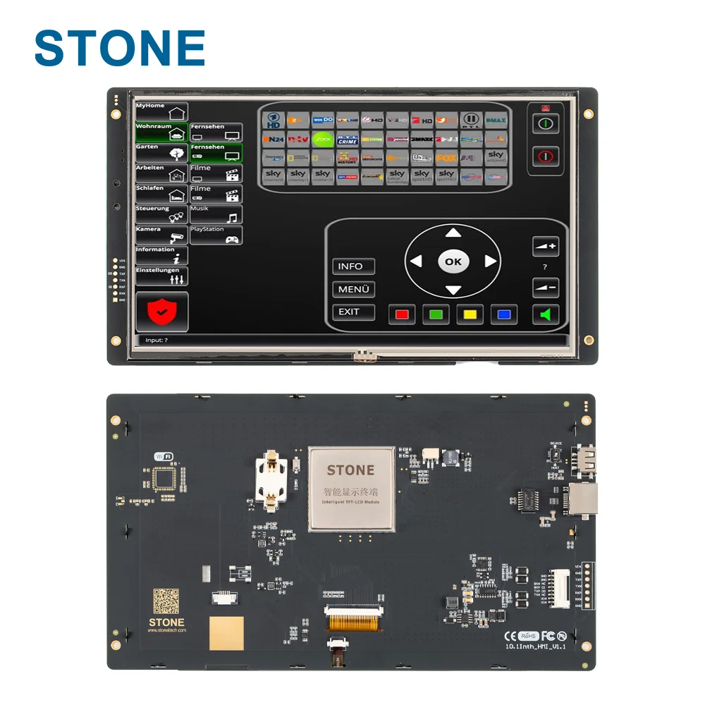 

STONE 10.1 Inch Graphic TFT LCD Module Programmable Embedded Software Intelligent Control Board Smart Touch Screen Display