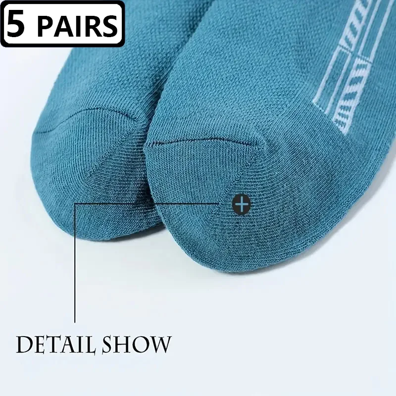 Носки мужские короткие дышащие хлопковые спортивные поглощающие пот 10 шт. = 5