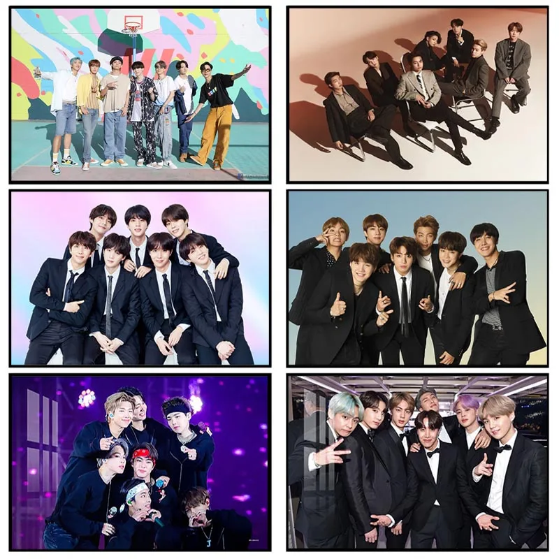 

Korean Popular Music Band Boy Band Poster Movie Tv Star Wall Art Picture Canvas Painting Living Room Home Decor Cuadros No Frame