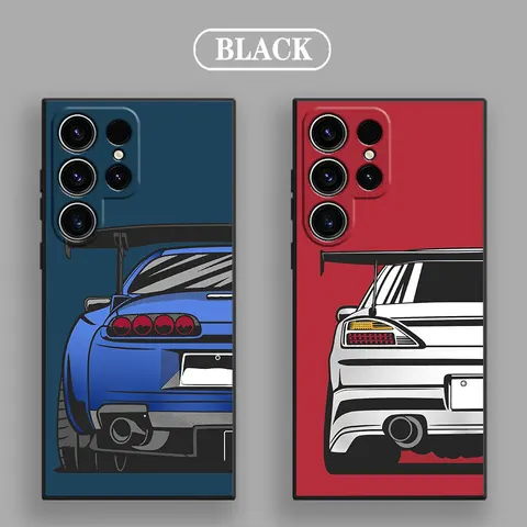 Японский JDM Tokyo Sports Car Anime S25 Ultra Чехол для Samsung Galaxy S25 S24 S23 S20 S21 FE S22 Ultra S10 Plus 5G Мягкий чехол для телефона