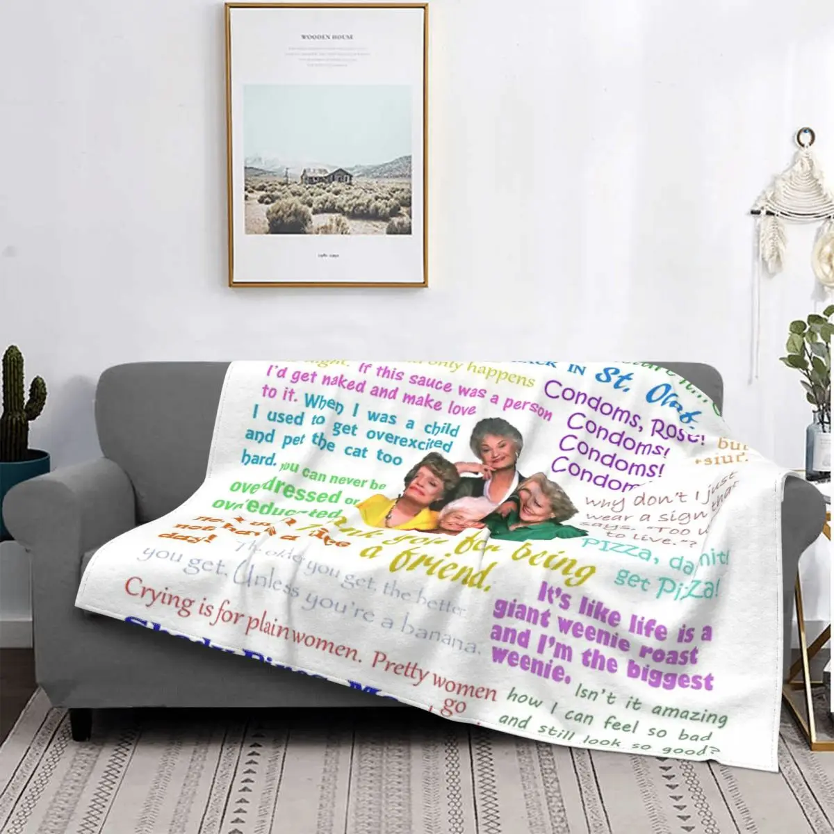 

Manta con citas doradas para niñas, para cama colcha, edredón a cuadros de Anime, manta doble, textil de lujo para el hogar