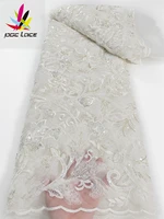 pgc white groom lace fabric 2022 high quality african nigerian lace fabrics with sequins french lace fabric for wedding ly401 5