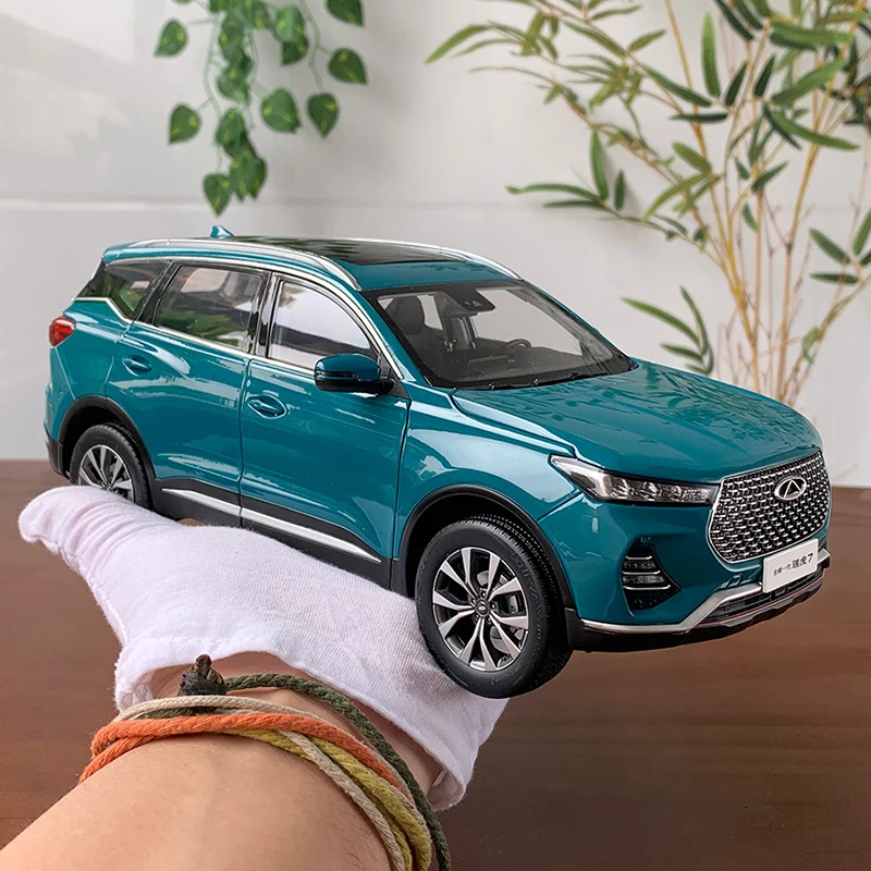 

Original Diecast 1:18 2020 Chery Tiggo 7 SUV Alloy Car Model Green Off-road Gift Display Decoration Adult Collection