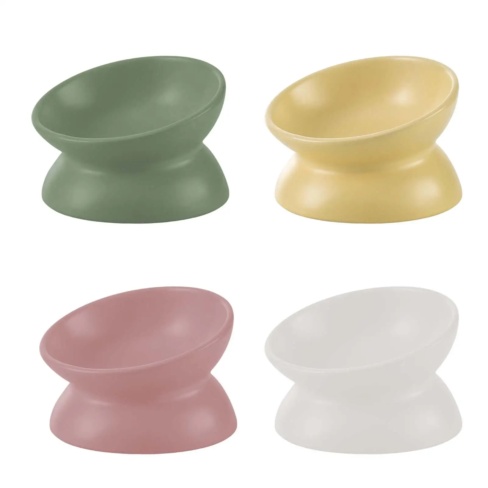 

Cat Tilted Bowl Kitty Drinking Bowl Anti Vomiting Pet Feeding Station Protection Cervical Pet Feeder Cat Dishes for Indoor Cats