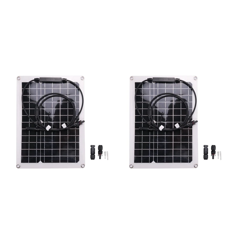 

2X 30W Watt Portable Mono-Crystalline Solar Panel 18V RV Car Battery Charger