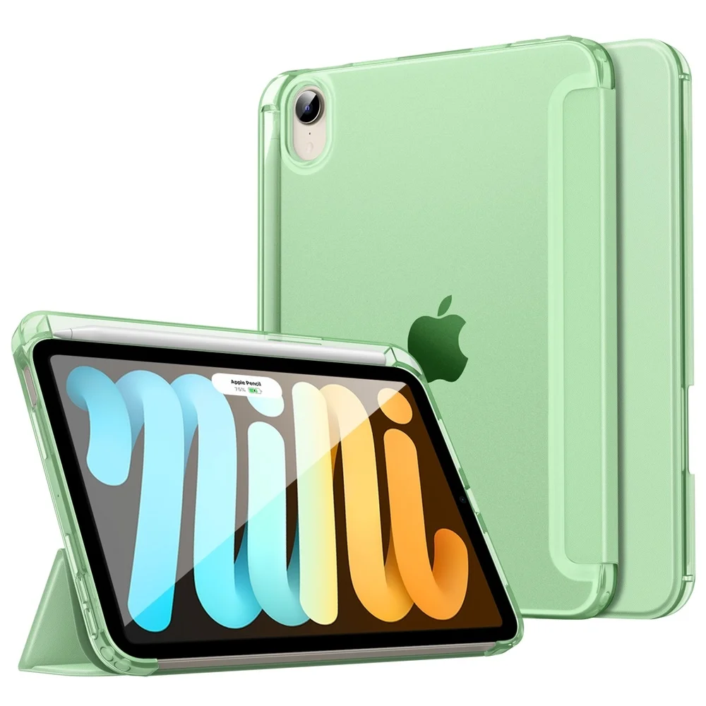 

Мини-чехол для iPad 6 6-го поколения с держателем для карандашей, поддержка Apple iPencil, мягкая задняя крышка из ТПУ с зарядкой, умный чехол