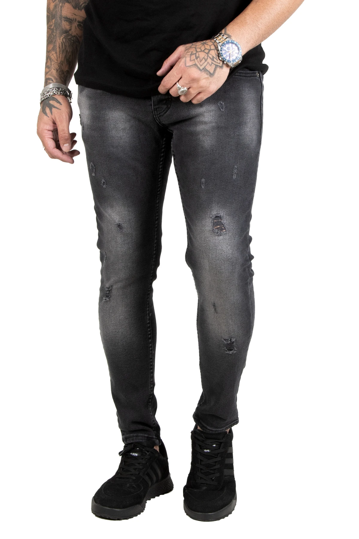 

DeepSEA front belt Slim Fit lycra men's jeans 2205128