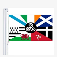 combined flag of the celtic nations flag flag90150cm 100 polyester bannerdigital printing