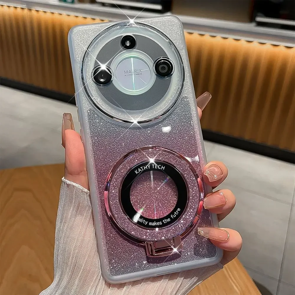 Роскошный мягкий блестящий защитный чехол с кольцом-подставкой для Honor 200 70 90 Lite X9