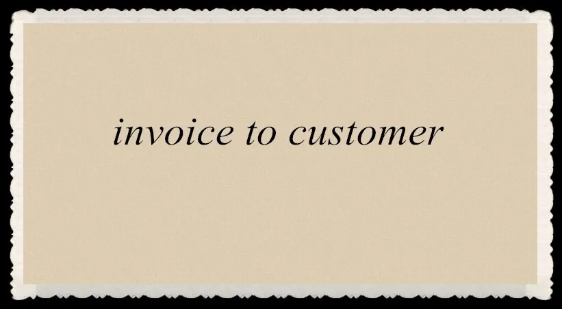 

SZYTF invoice for customer