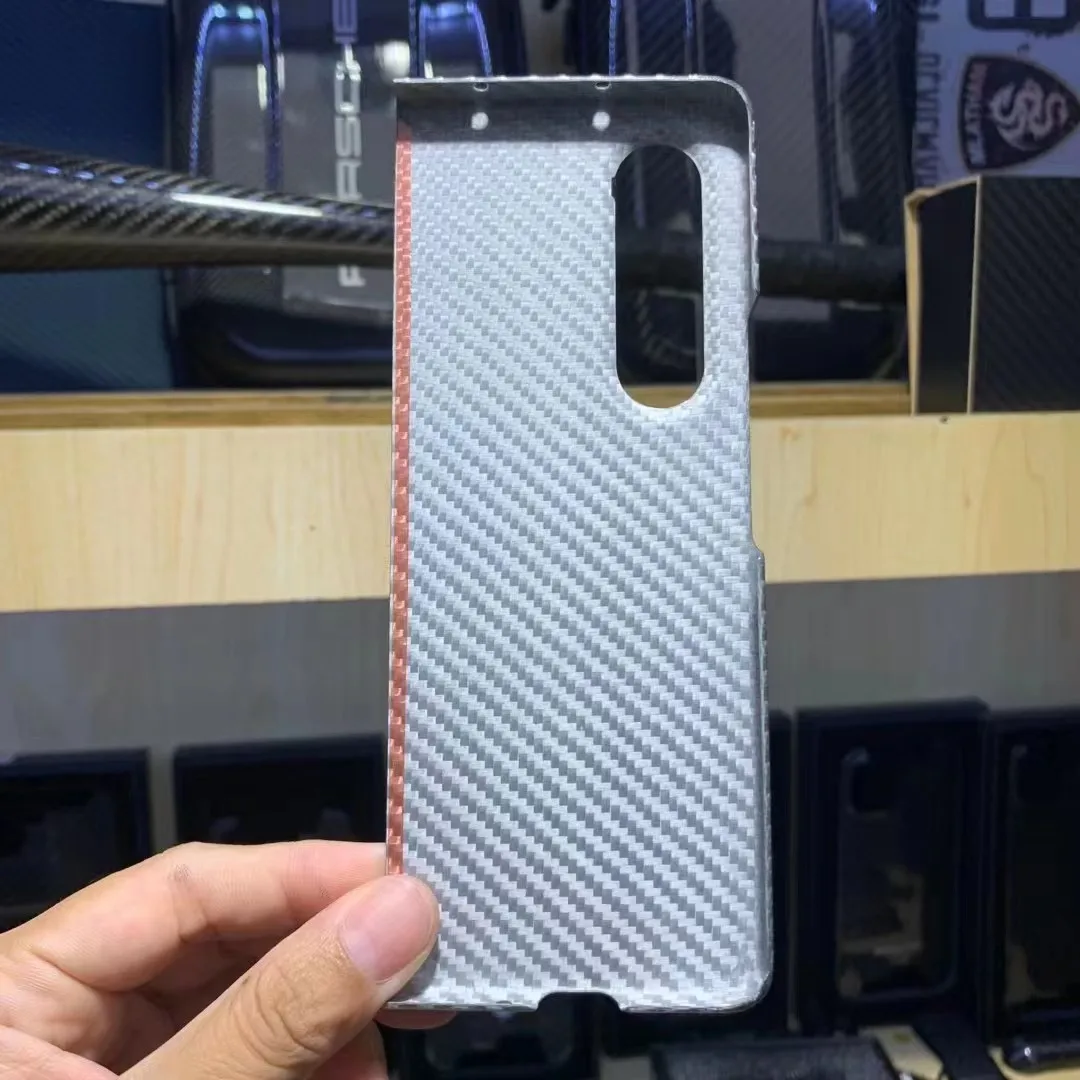 Cena Etui Na Telefon Z Włókna Węglowego Ytf-carbon Do Samsung Galaxy Z Fold 4 5G Etui Ultra Cienkie Kolorowe Włókno Aramidowe Anti-drop Z Krotnie 3 Okładka