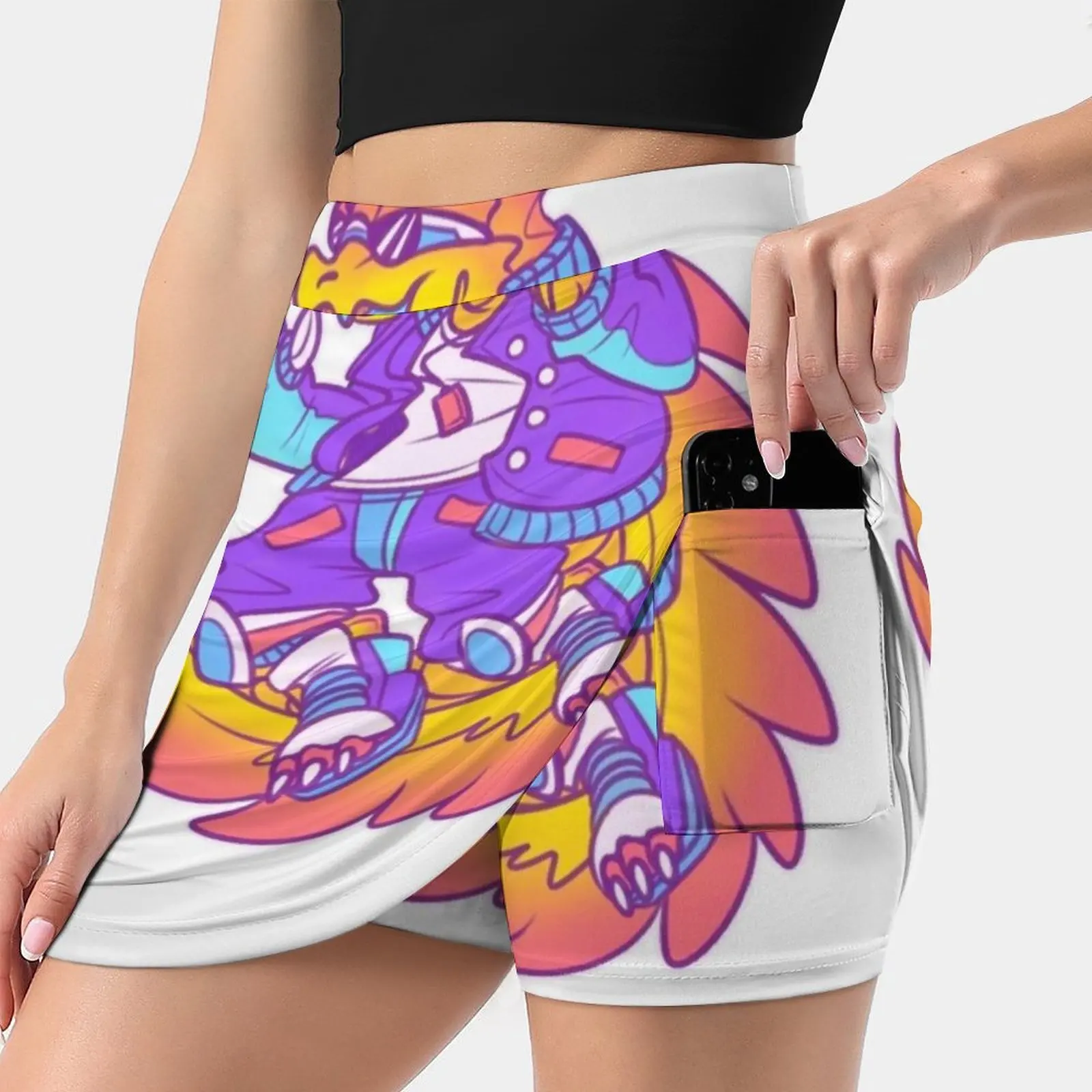 

Sobek Skirts Woman Fashion 2022 Pant Skirt Mini Skirts Office Short Skirt Alligator Crocodile Fantasy Colorful Reptile
