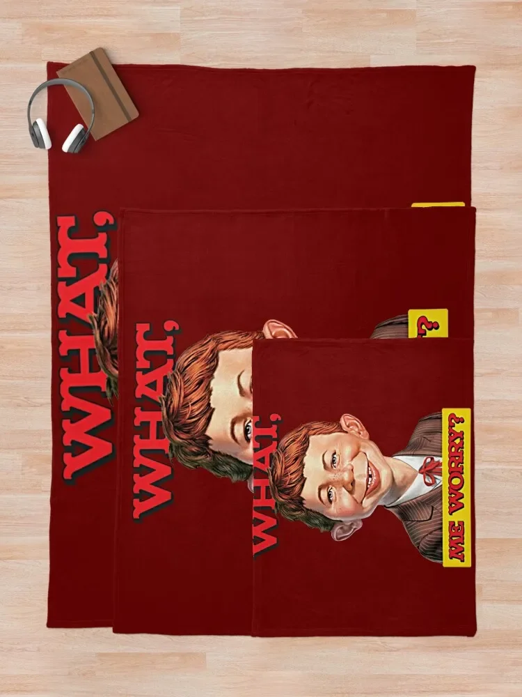 Что я беспокоюсь? -Альфред Нейман v1 детское пледовое одеяло забавный подарок