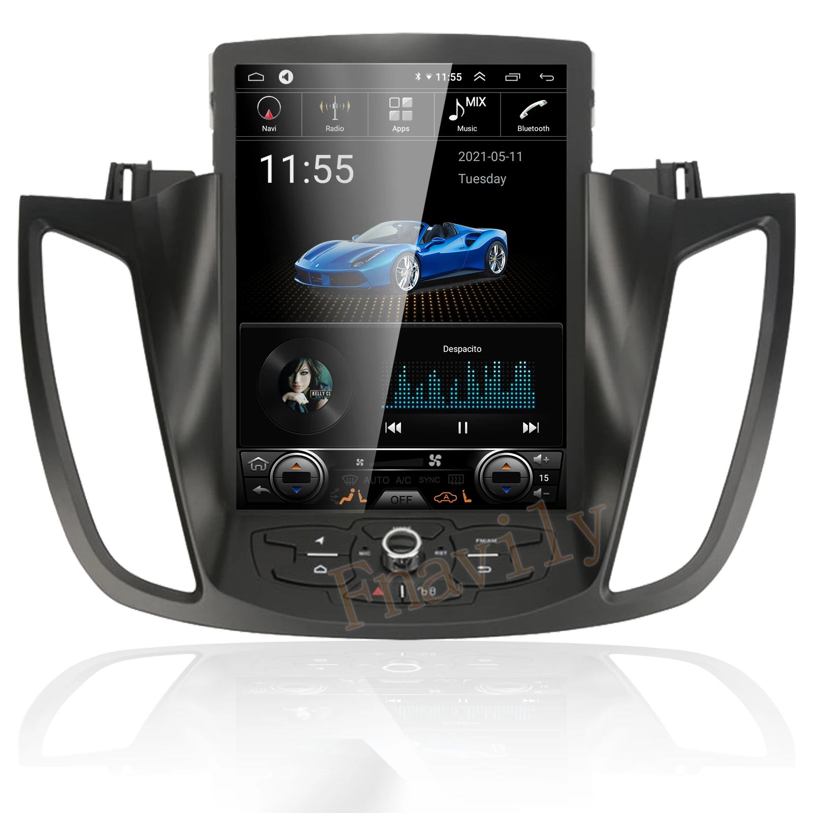 

Android 11 Car Radio For Ford Kuga C-max Escape 2013-2018 Autoradio Stereo GPS Navigation Vertical Screen Tesla Style 10.4 Inch