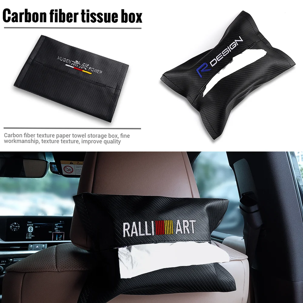 

1pc Car Seat Tissue Box Holder Tissue Case Car Interior Accessories For Subaru STI WRC Forester XV Outback Ascent Legacy WRX