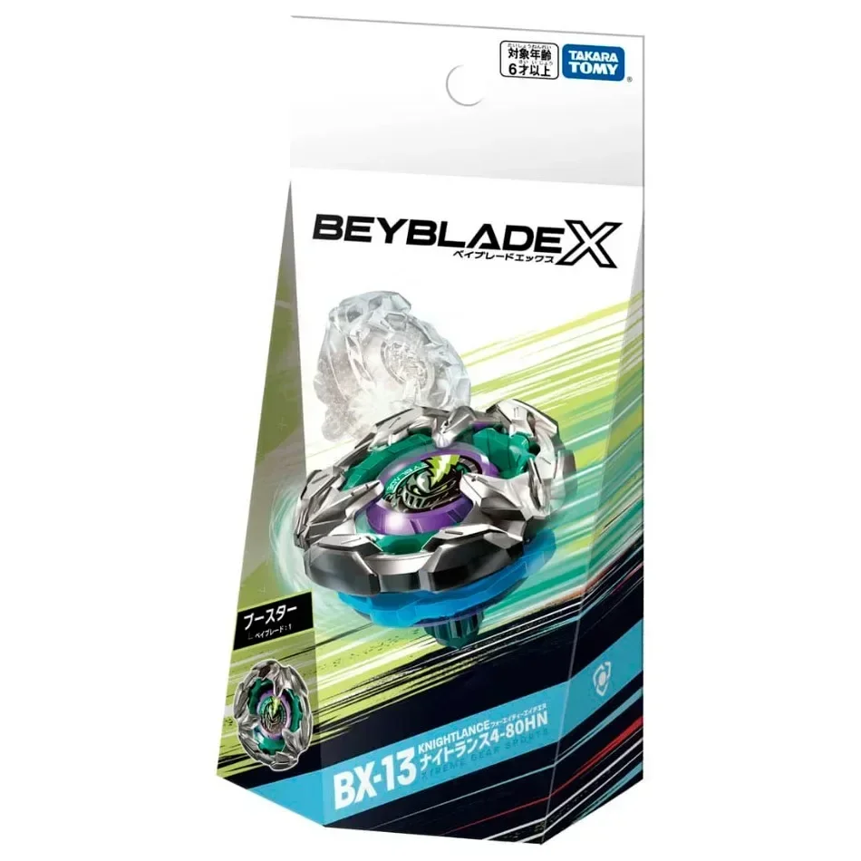 Оригинальный Takara Tomy Beyblade X BX-13 Booster Knight Lance 4-80HN