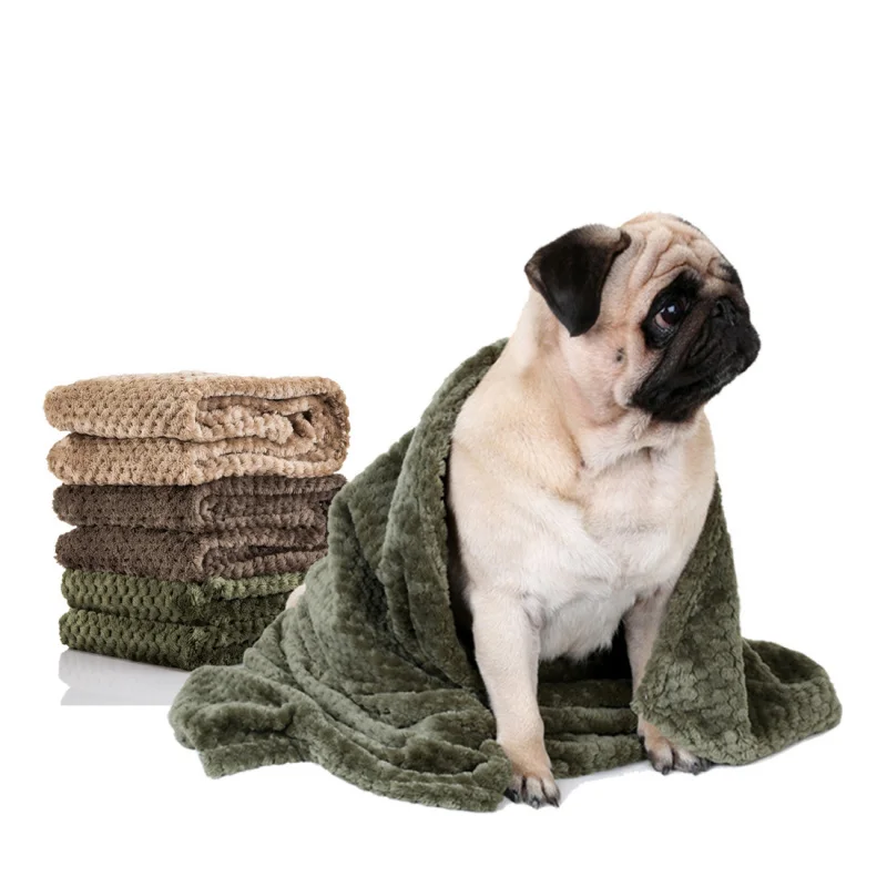 70*100cm New Soft Pet Blanket Warm Dog Bed Blankets Cute Cat Dogs Sheets Comfortable Mat