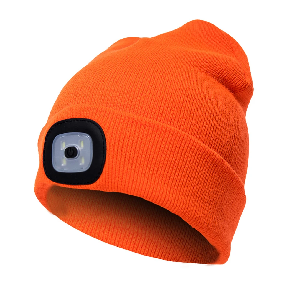 

Running Camping Hat Beanie Climbing Outdoor Unisex Knitted Fishing LED Light