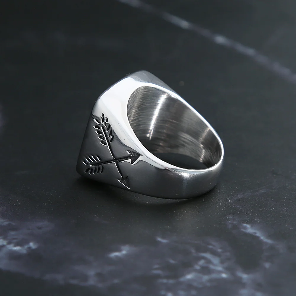 Винтажное индийское бриллиантовое кольцо для мужчин тяжелый металлический