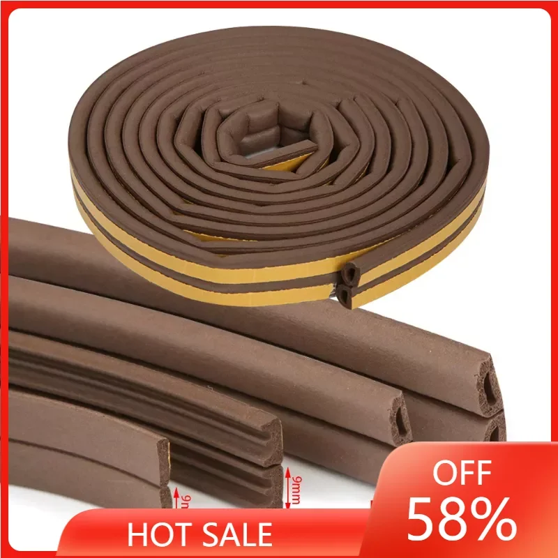 

Meters DIEP Self Adhesive Door Sealing Strips Window Foam Wind Waterproof Dustproof Sound Insulation Tools Rubber Strip Foam